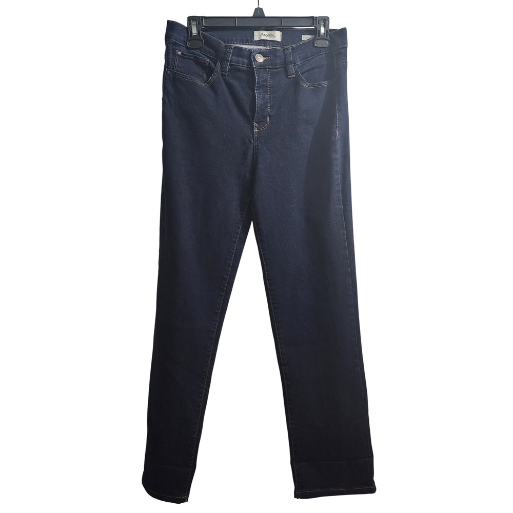 Angels Forever Young Signature Straight Leg Jeans Women's Size 8 Dark‎ Wash